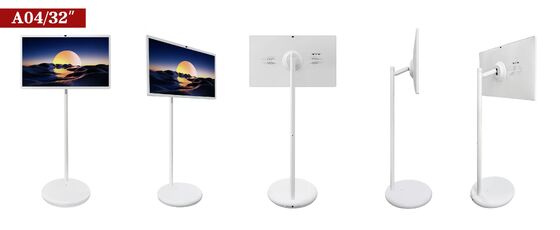 ইন্টারেক্টিভ হোয়াইটবোর্ড এলসিডি টাচ স্ক্রিন ৩২ ইঞ্চি ব্যাটারি সহ পোর্টেবল টাচ মনিটর