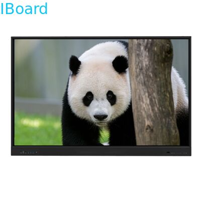75 ইঞ্চি ইন্টারেক্টিভ টাচ স্ক্রিন মনিটর 20/40 টাচ পয়েন্ট এবং স্কুল শিক্ষা এবং অফিস মিটিং জন্য ইনফ্রারেড টাচ সঙ্গে