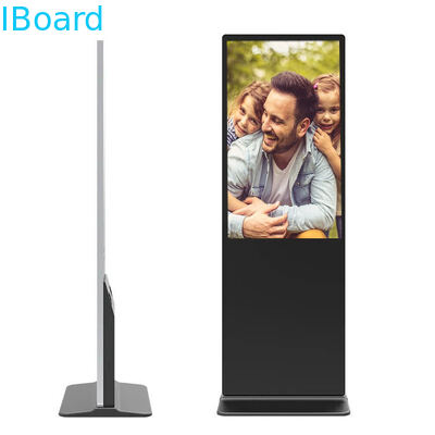 ইনডোর বিজ্ঞাপনের জন্য 500-2500 নিট উজ্জ্বলতা এবং 16.7M রঙের এলসিডি ডিসপ্লে সহ ফ্রি স্ট্যান্ডিং ডিজিটাল সিগনেজ