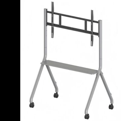 ইন্টারেক্টিভ ডিসপ্লের জন্য মোবাইল স্ট্যান্ড মোবাইল টিভি কার্ট 65-86 ইঞ্চি আকারের জন্য স্মার্ট টিভি ফিট করে