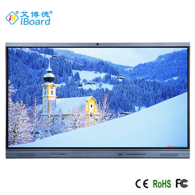 4k ইন্টারেক্টিভ প্যানেল, 86'' LED স্মার্ট বোর্ড, অ্যালুমিনিয়াম ফ্রেম 350cd/m2 OPS স্লট