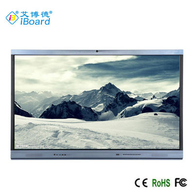 TFT LED 75'' ইন্টারেক্টিভ টাচ স্ক্রিন মনিটর অ্যান্ড্রয়েড 11 এআইও পিসি, আইআর টেক, বিল্ট ইন ক্যামারার সাথে