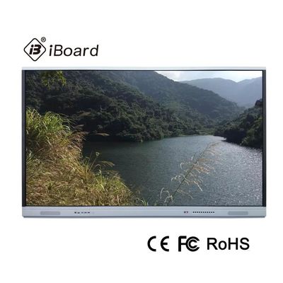 65 ইঞ্চি ইন্টারেক্টিভ টাচ স্ক্রিন 2.4G ওয়াইফাই সহ অ্যান্ড্রয়েড 9.0 মনিটর