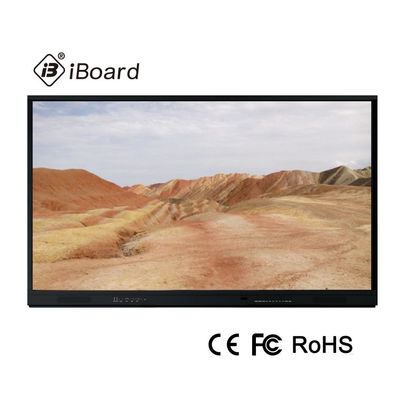 4K LED ইন্টারেক্টিভ স্মার্ট বোর্ড 65 ইঞ্চি অ্যান্ড্রয়েড 8 সিস্টেম, অ্যালুমিনিয়াম ফ্রেম, সাপোর্ট OPS